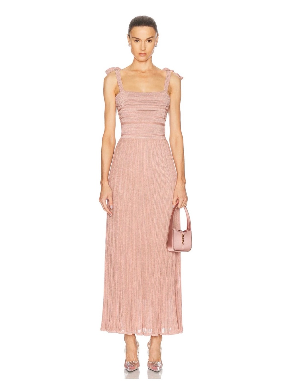 Zimmermann Lucky Metallic Tie Dress